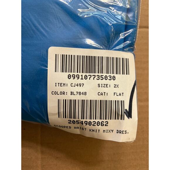 J Crew Drop Waist Knit Mixy Dress Blue NWT CJ497 J.Crew Midi Maxi Resort - Picture 4 of 4